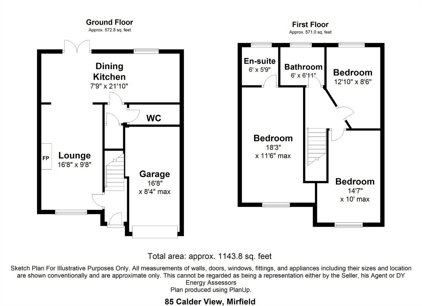 Free property report 85 Calder View, Lower Hopton, Mirfield, WF14 8JF
