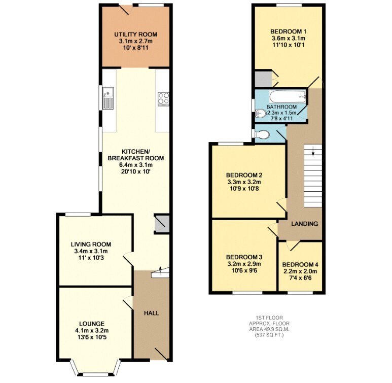 25, SUFFOLK PLACE, PORTHCAWL floorplan