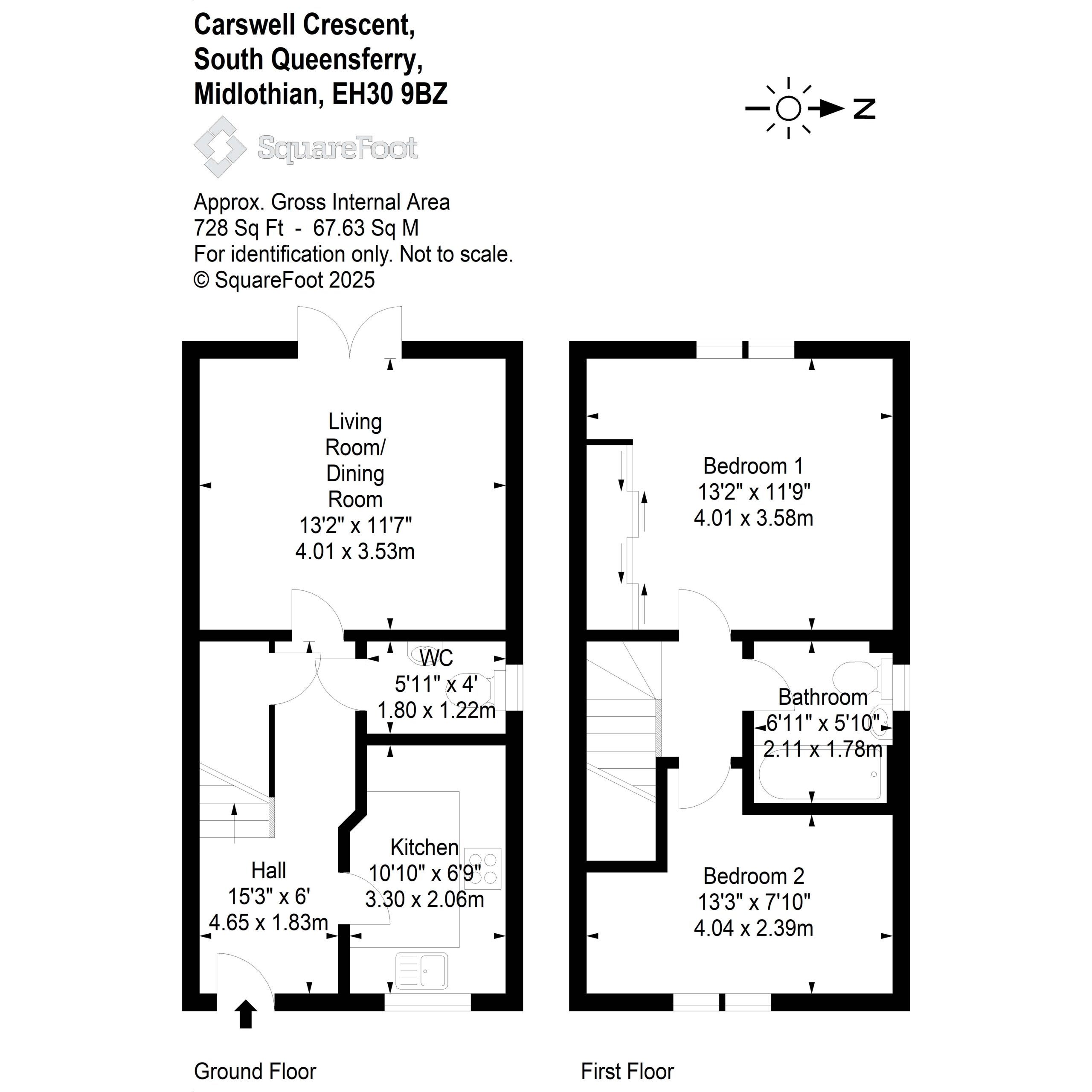 11, Carswell Crescent, South Queensferry floorplan