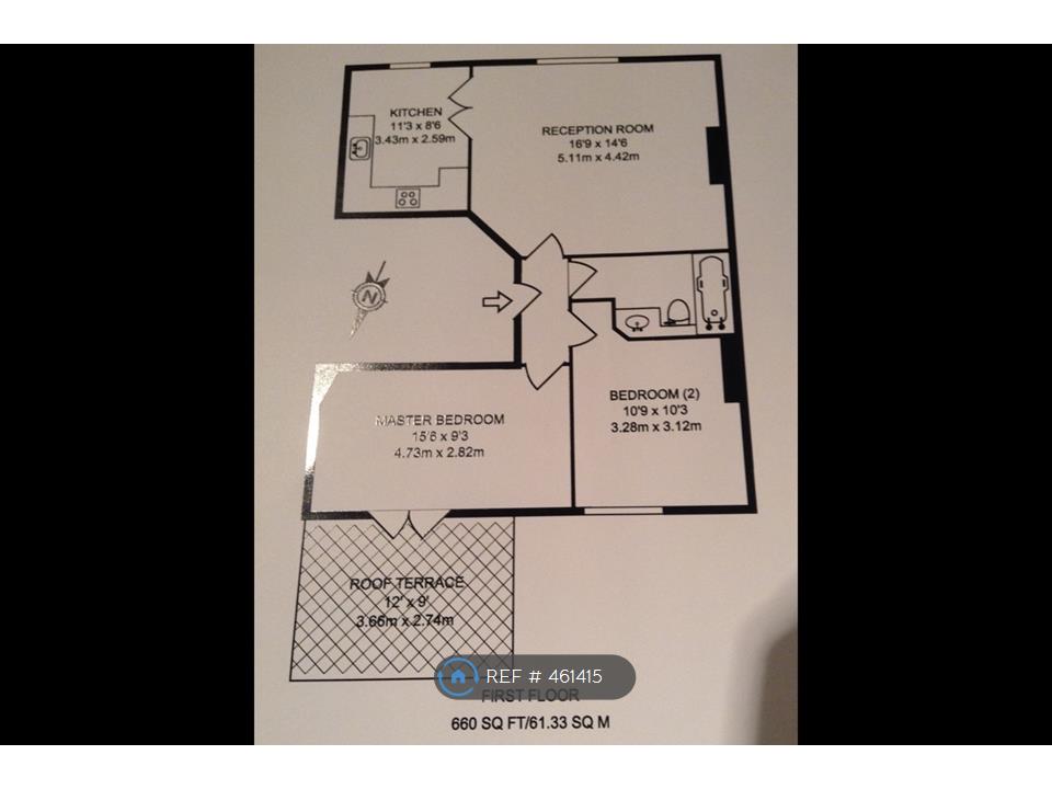 2 Bedrooms Flat to rent in Turnham Green, London W4