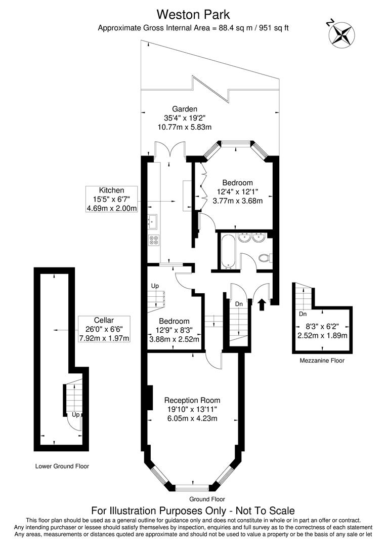Flat 1, 20, Weston Park, London floorplan