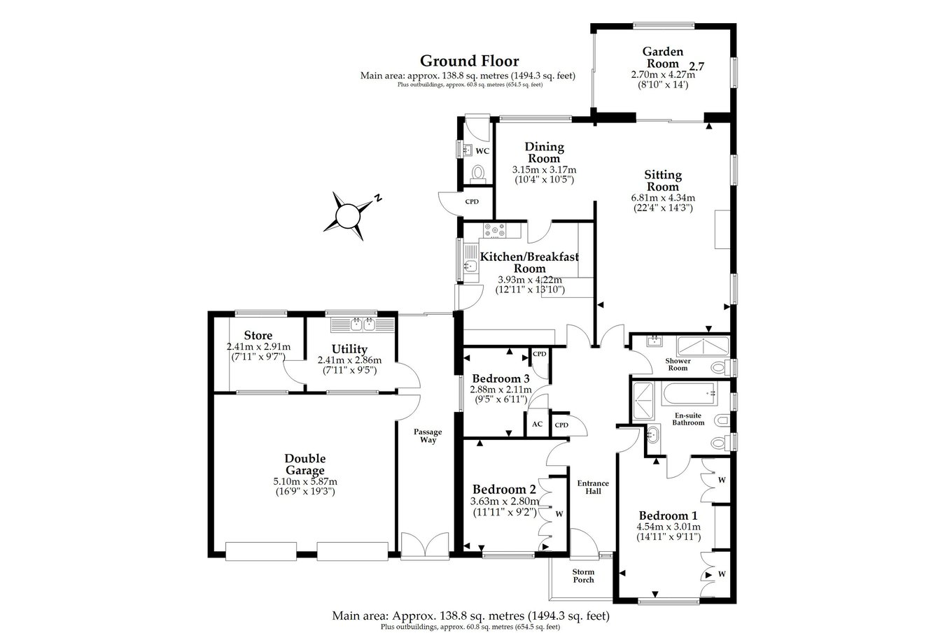 18, Dewlands Way, Verwood floorplan