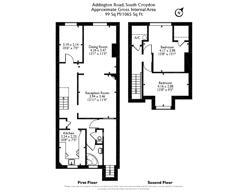 172a, Addington Road, South Croydon floorplan