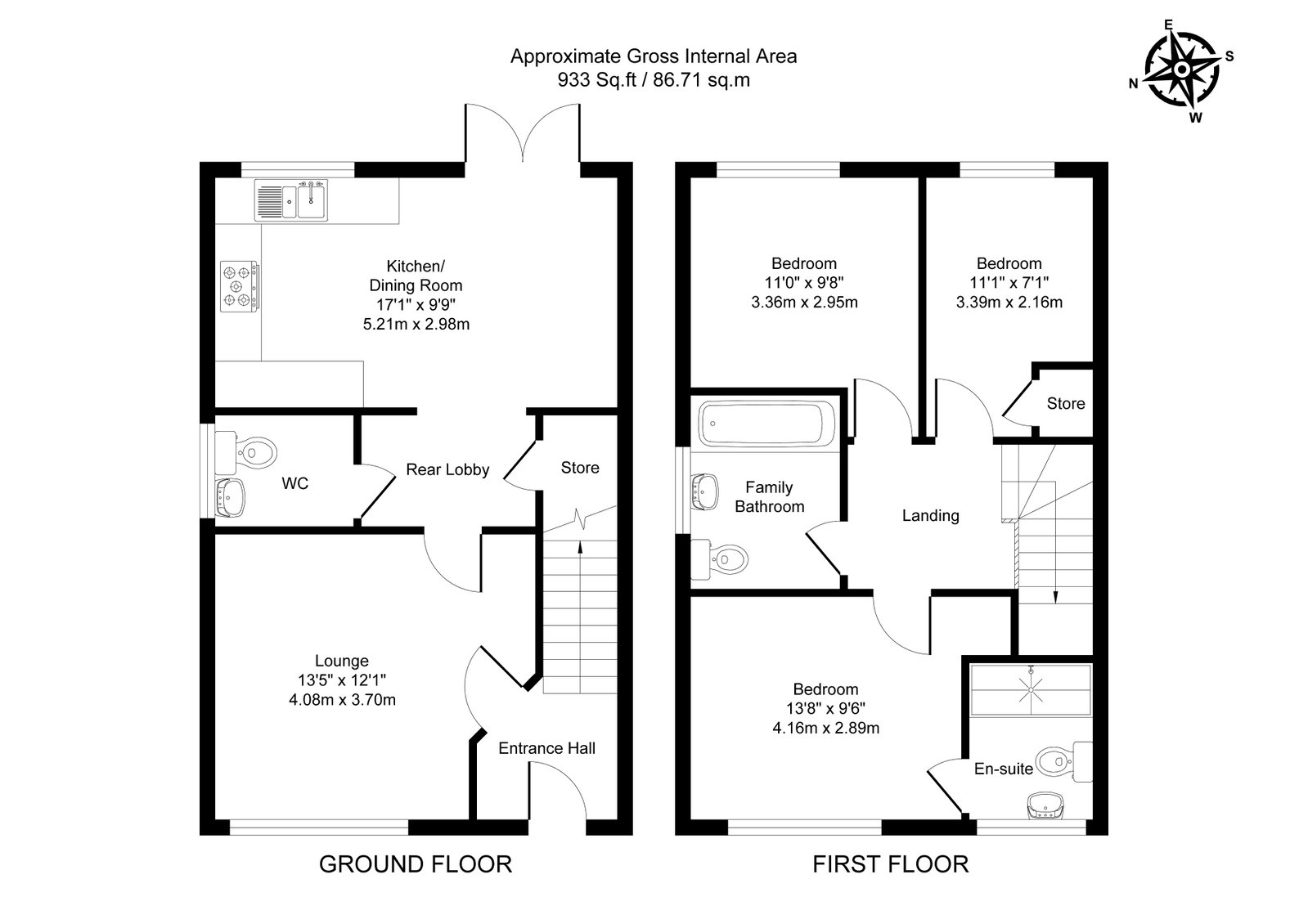 92, Rose Way, Nottingham floorplan