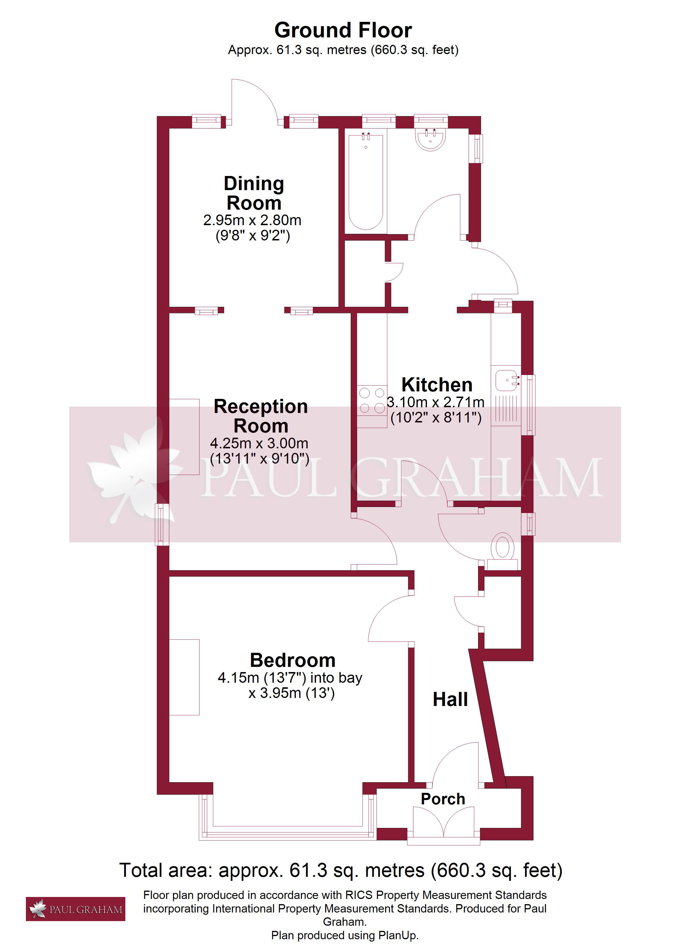 100, Park Lane, Wallington floorplan