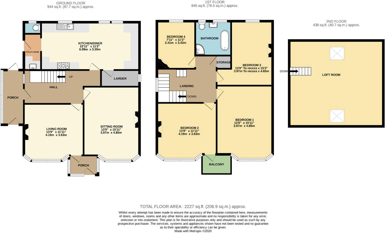 49, Heron Court Road, Bournemouth floorplan
