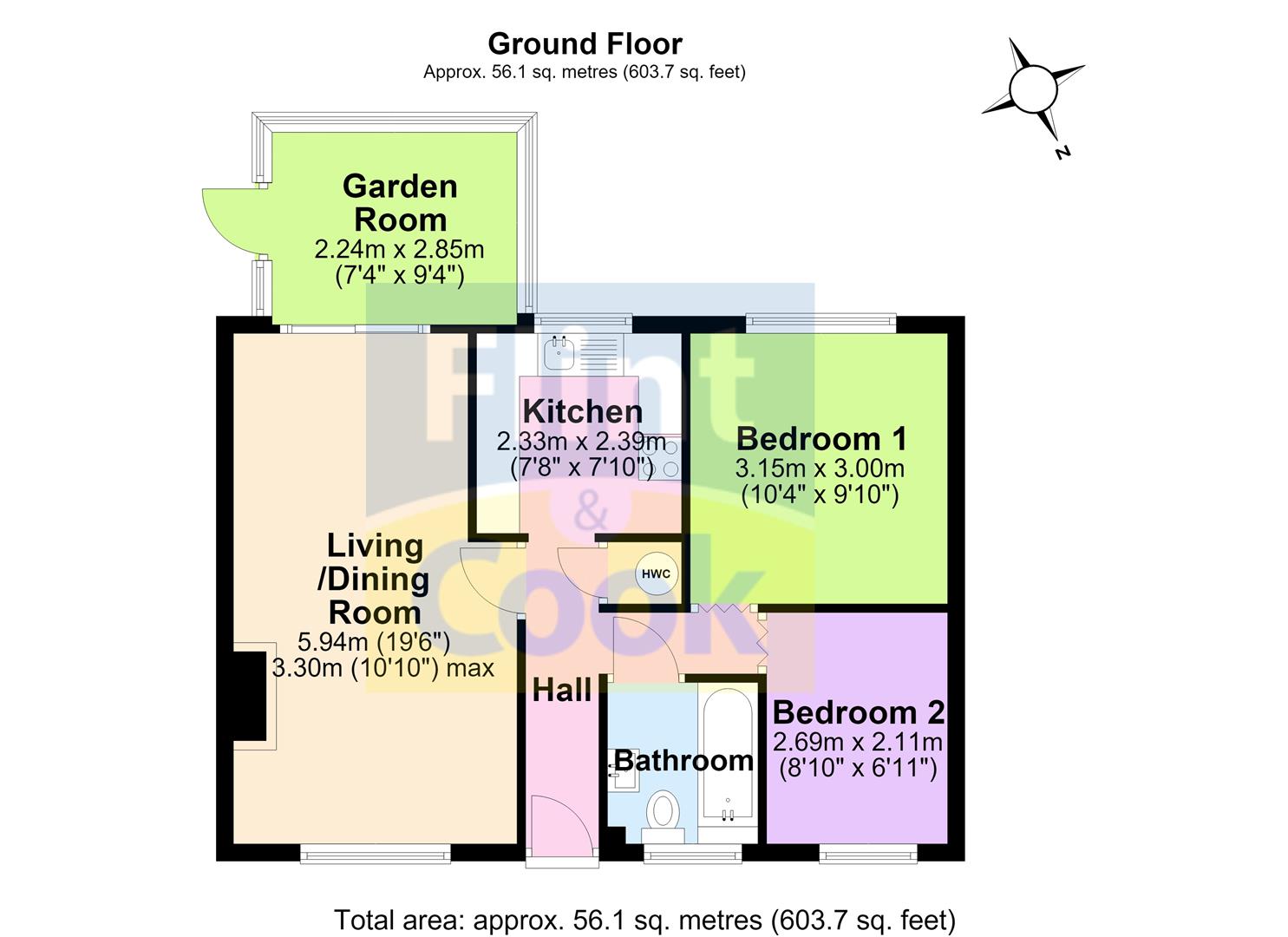 61, Grosmont Grove, Hereford floorplan