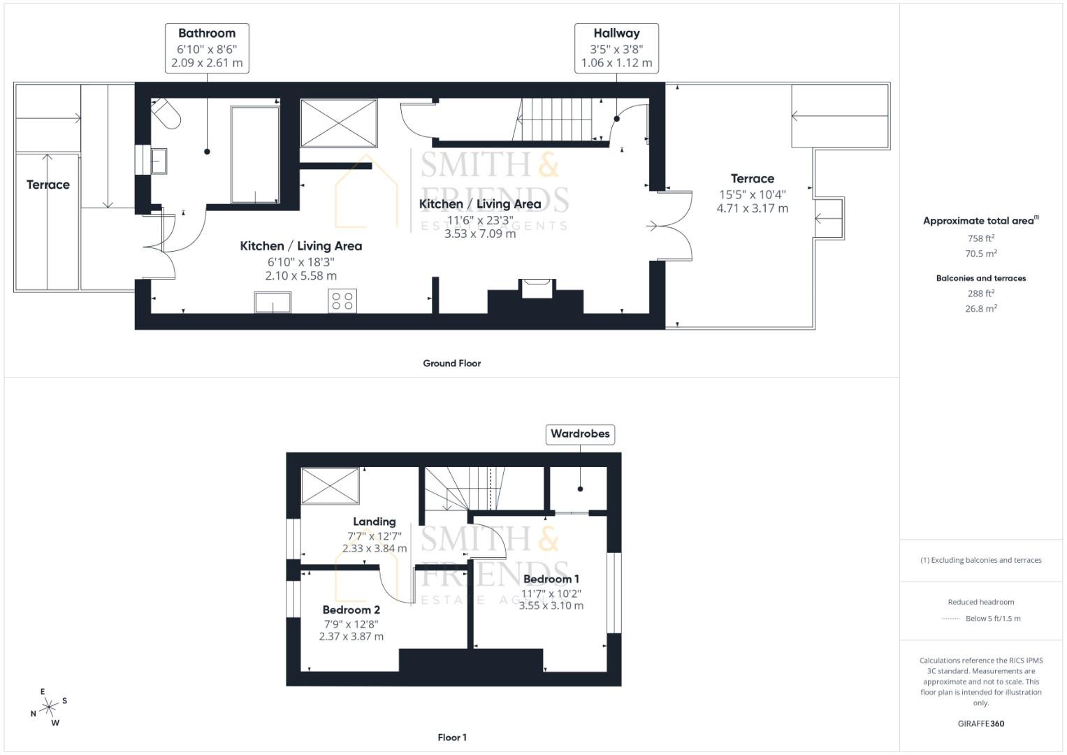 6, New Row, Darlington floorplan