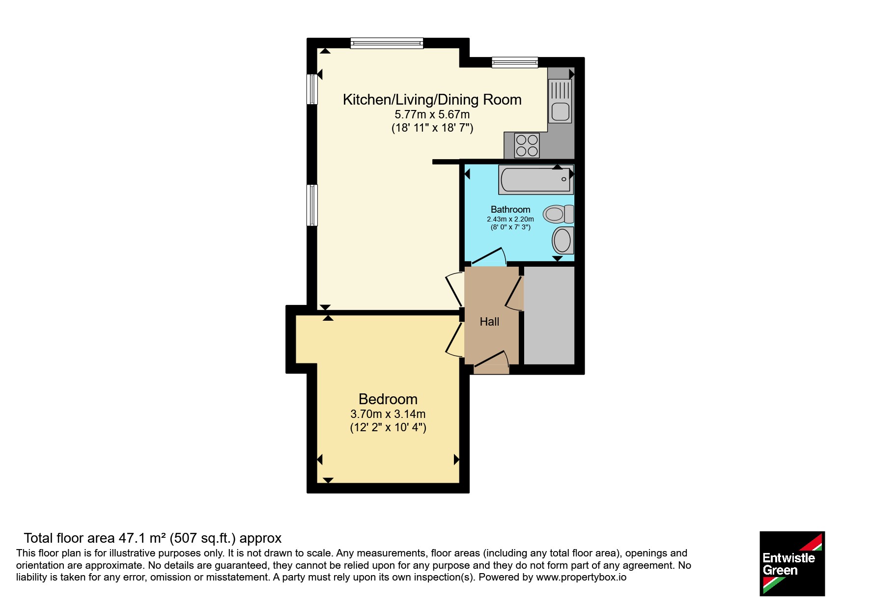 Flat 11, Courtfields, 121, Hornby Road, Lancashire floorplan
