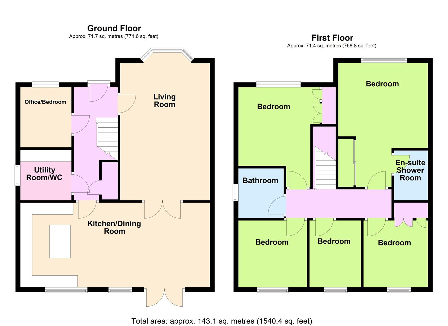 42, Water Lily Way, Worthing floorplan
