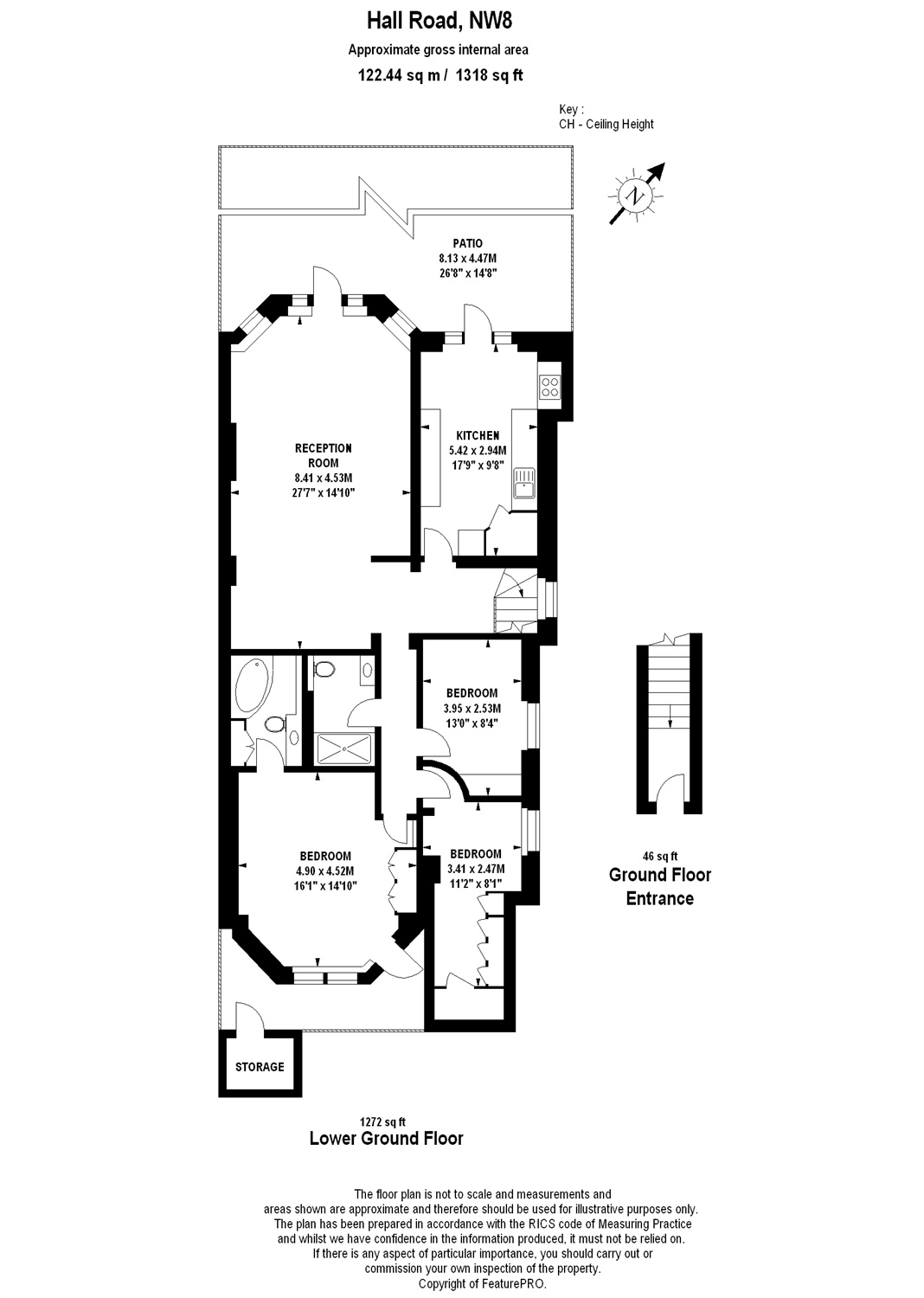 3 Bedrooms Flat for sale in Hall Road, London NW8