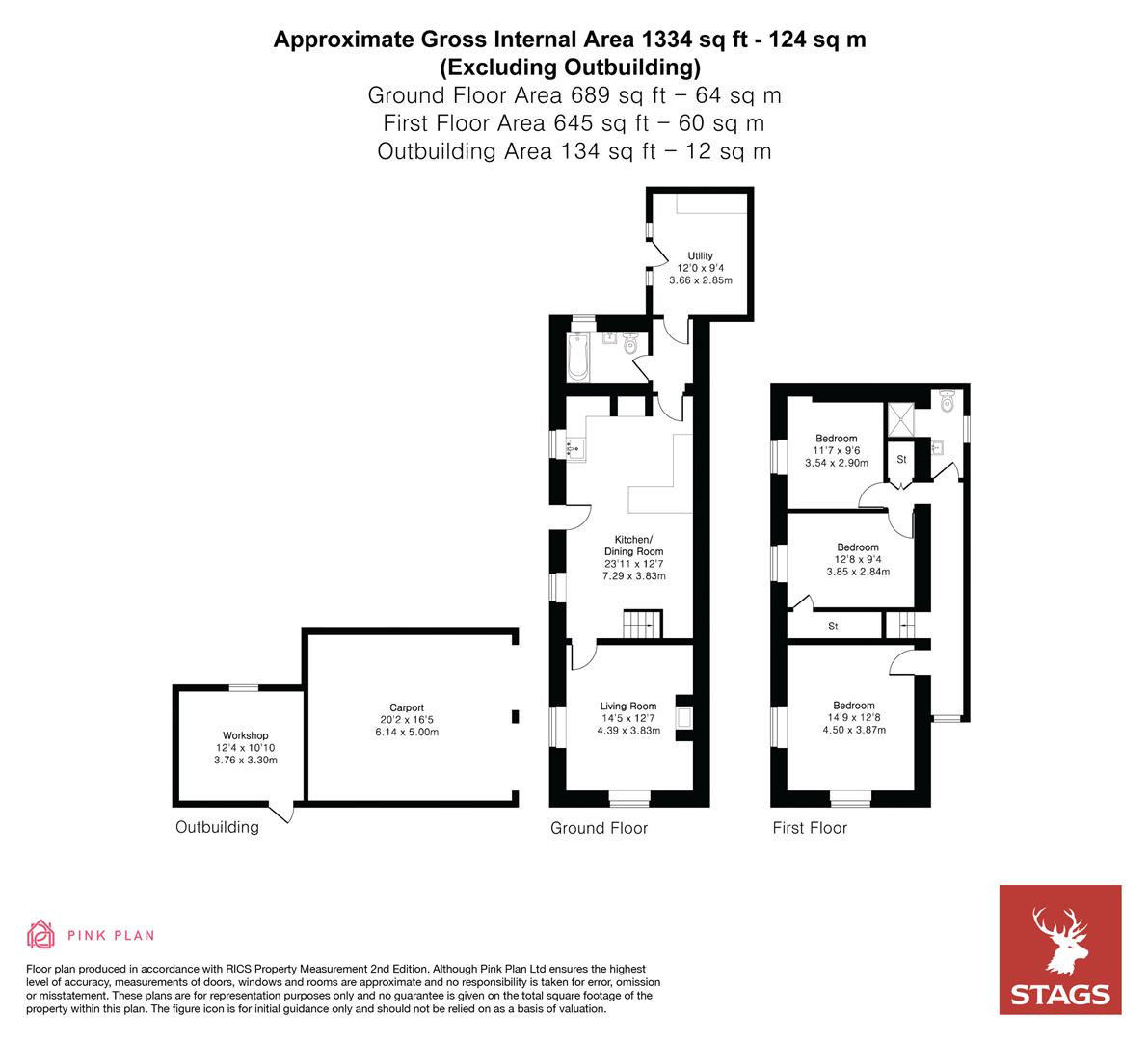 Bridge Cottage, Bodmin floorplan