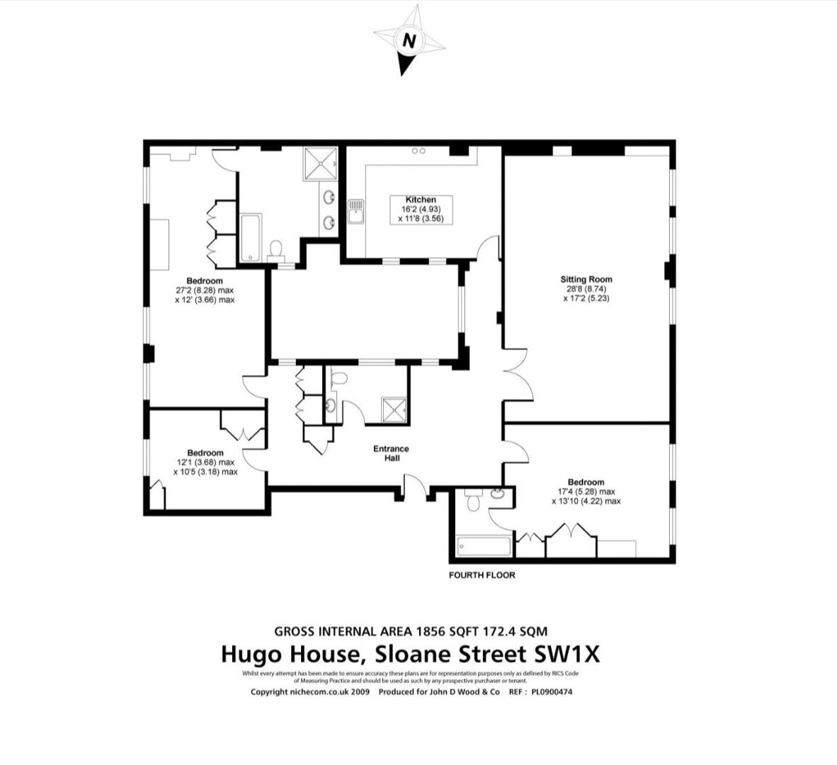 6, Hugo House, 177 Sloane Street, London floorplan