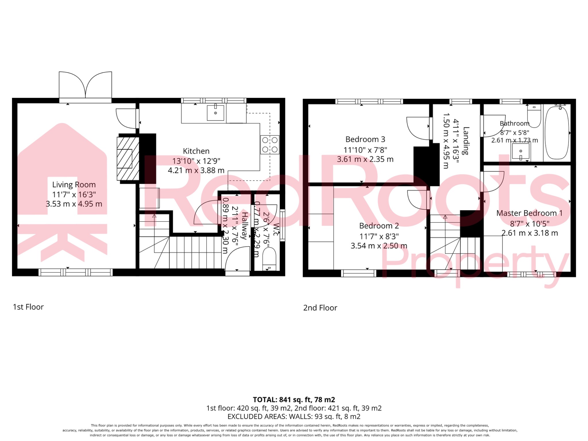 54 Elm Road, Skellow, South Yorkshire floorplan