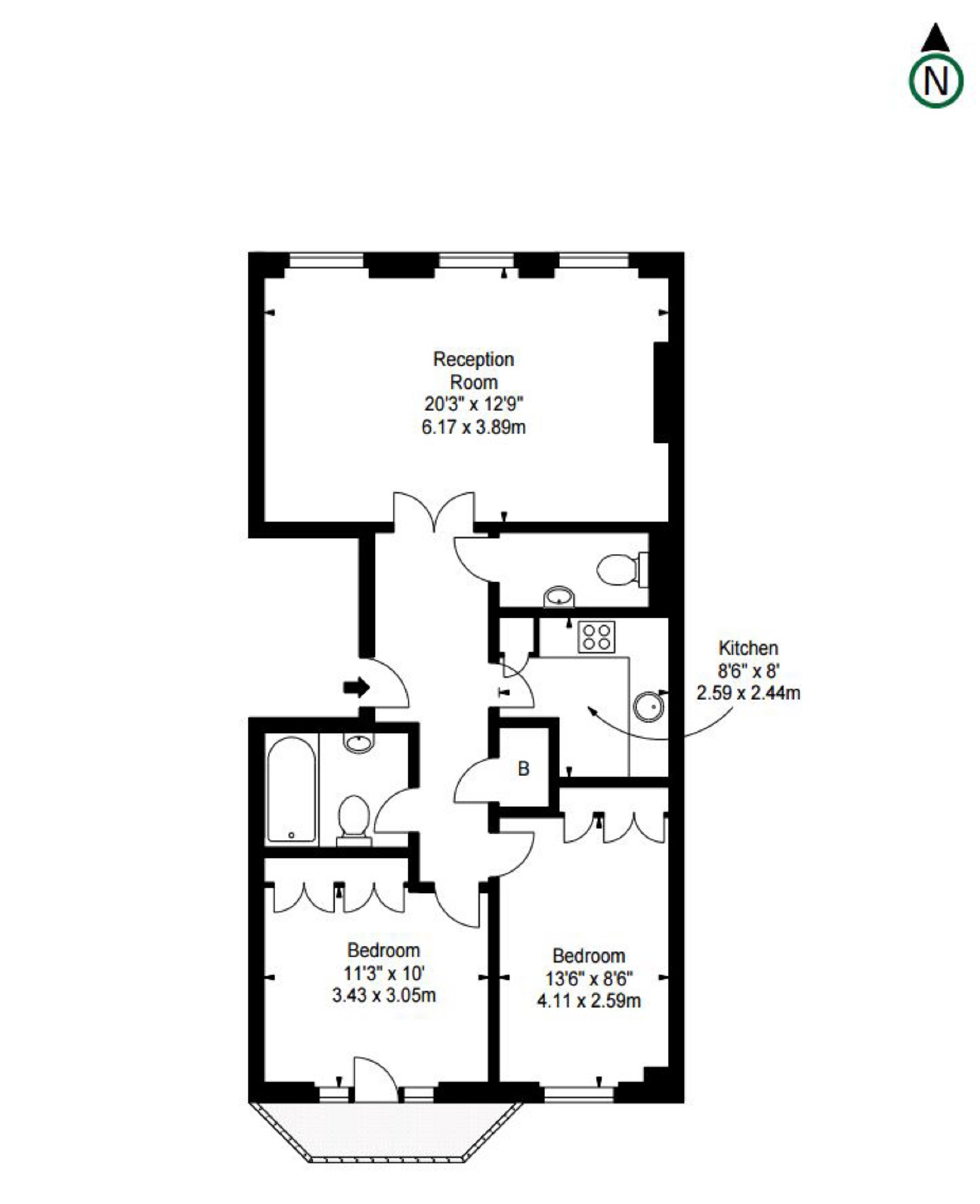 2 Bedrooms Flat to rent in Somerset Court, Lexham Gardens, Kensington, London W8