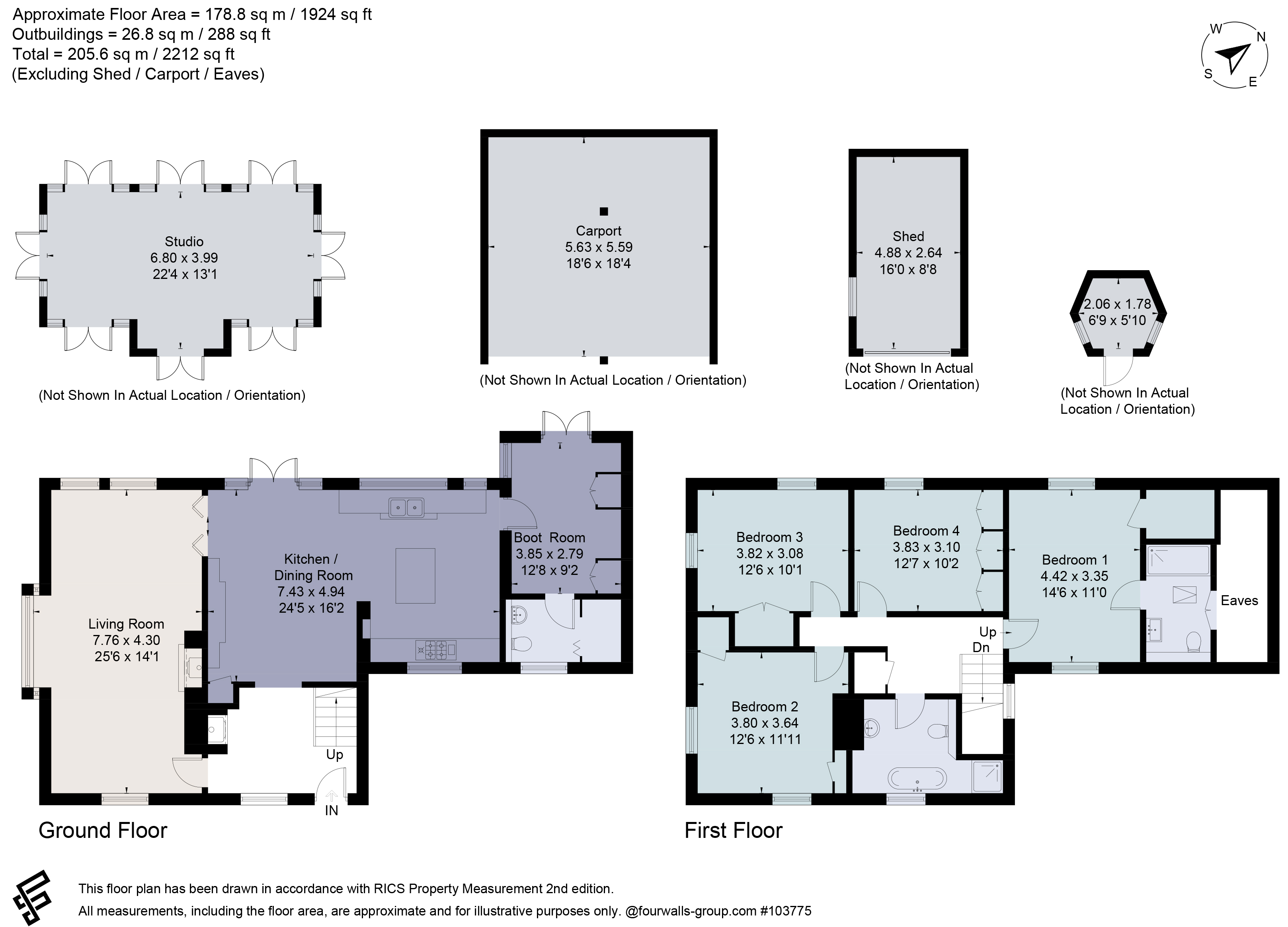 Pinewoods,, Binsted, West Sussex floorplan