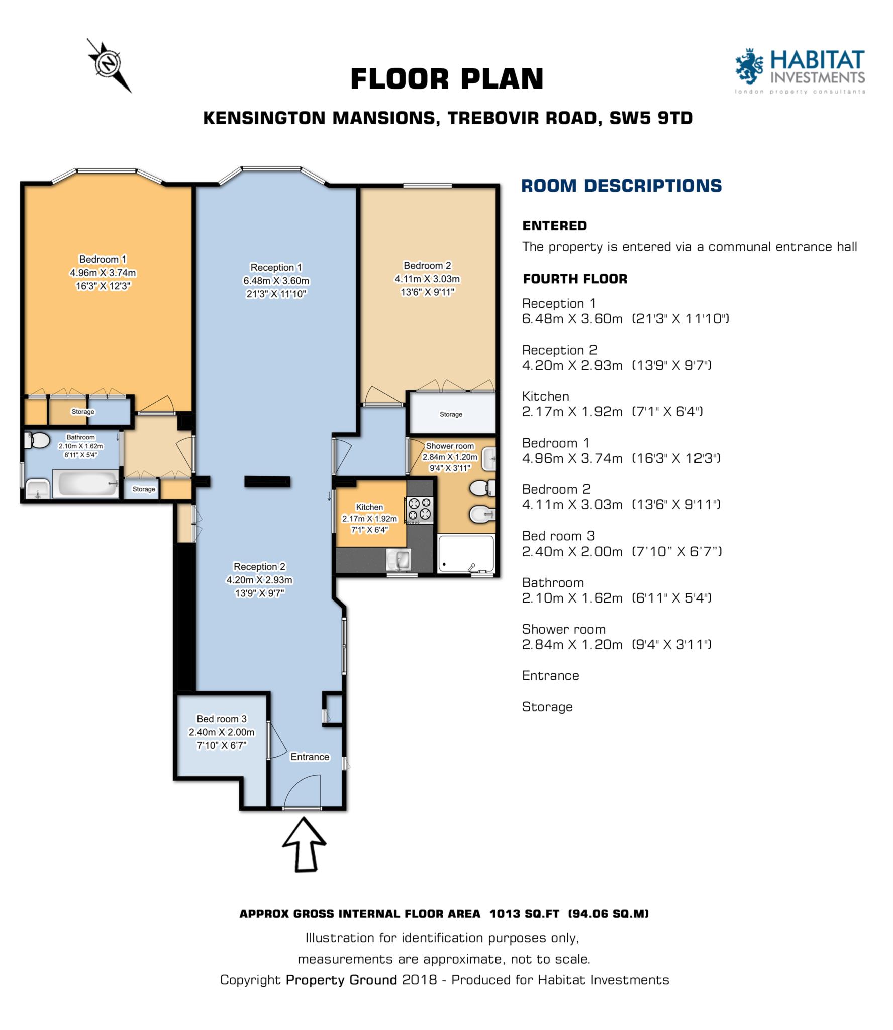 2 Bedrooms Flat for sale in Kensington Mensions, Trebovir Road, Earls Court SW5