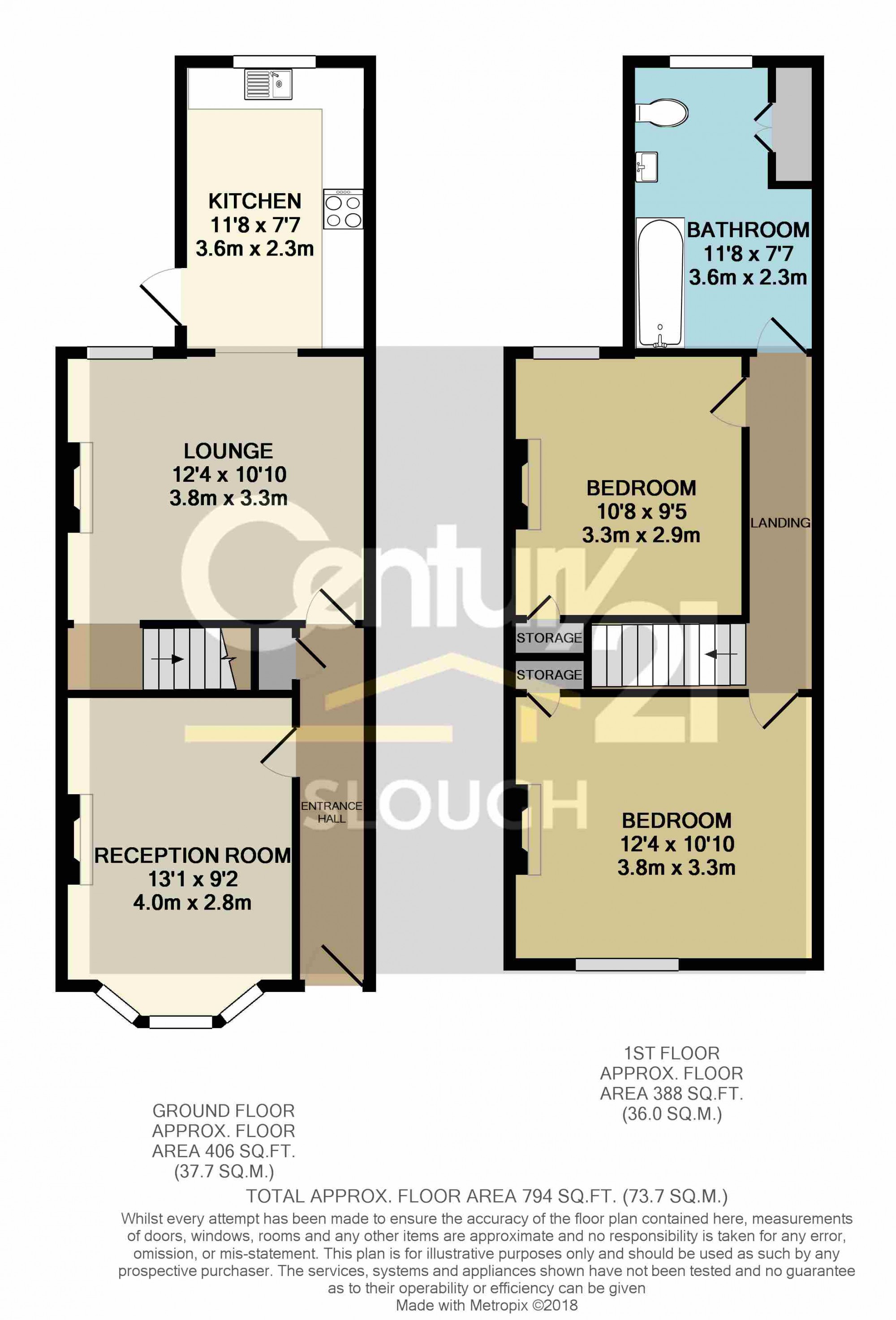 2 Bedrooms Terraced house for sale in Belgrave Road, Slough SL1