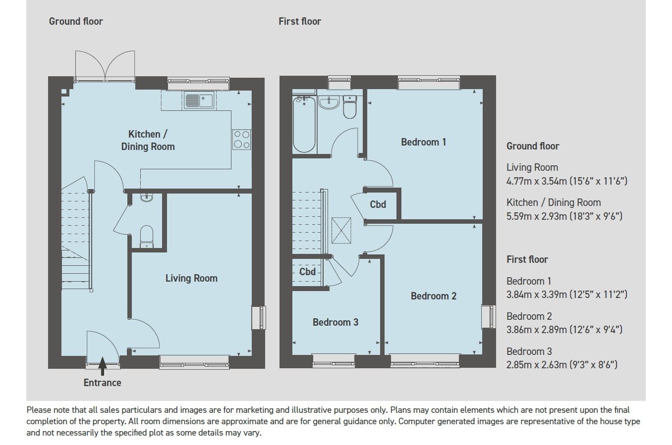 Russell Grove, Worcester Worcestershire floorplan