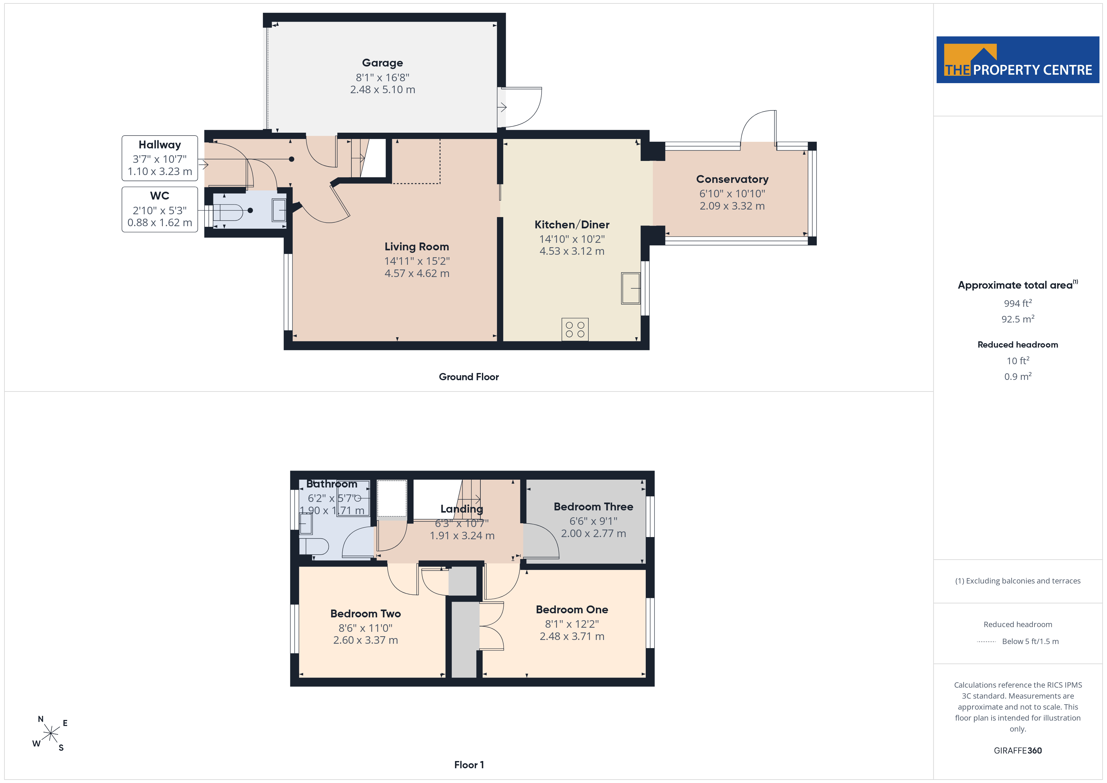 52, Griffon Close, Gloucester floorplan
