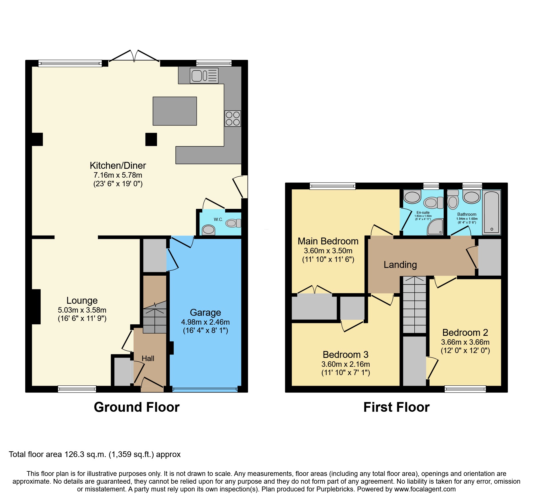 1, Langton Drive, Cramlington floorplan