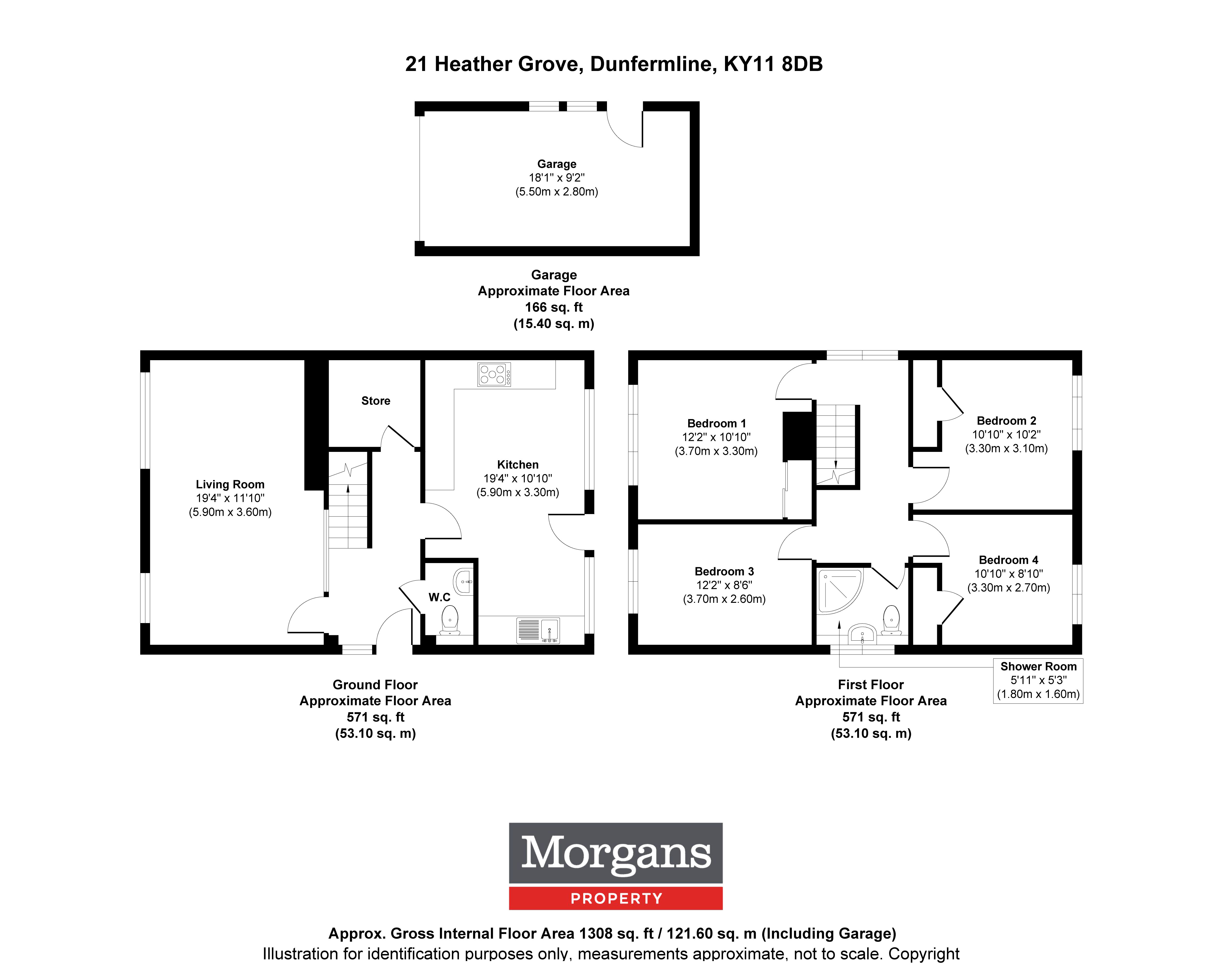 21, Heather Grove, Dunfermline floorplan