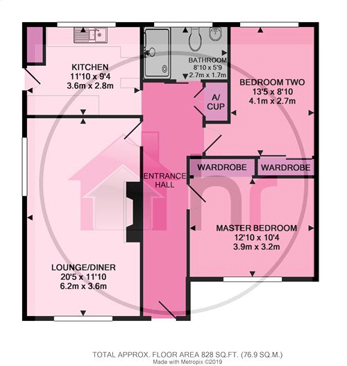 2 Bedrooms Semi-detached bungalow for sale in Greenfields, Eltisley, St Neots, Cambridgeshire PE19