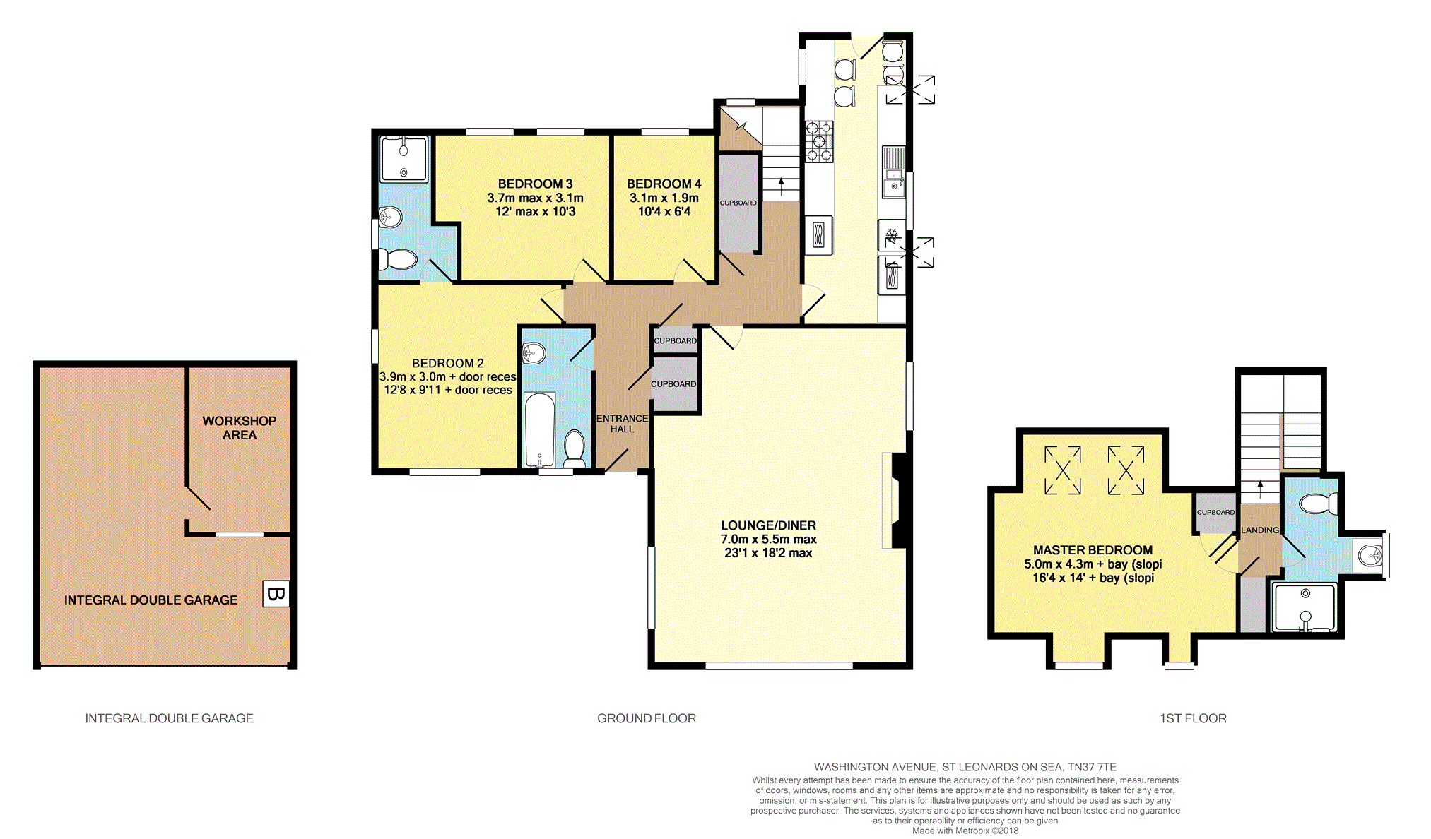 4 Bedrooms Detached house for sale in Washington Avenue, St. Leonards-On-Sea TN37