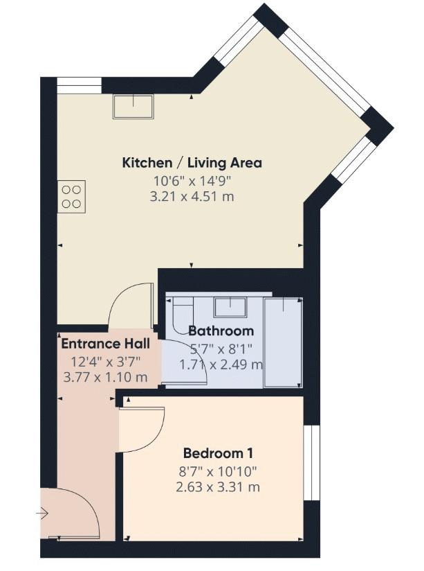 12 Greystone Court, 229 London Road North, Redhill floorplan