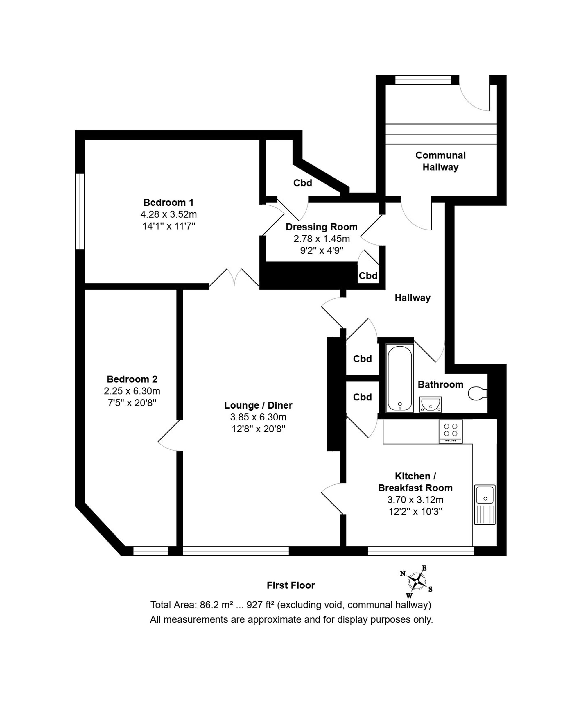 Flat 5, 2a Leadhall Drive, Harrogate floorplan