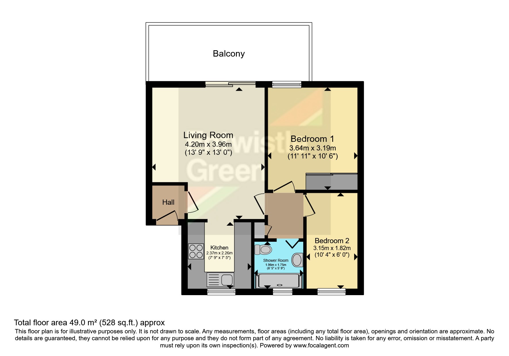 Flat 24, Watersedge,, Sandside, Cumbria floorplan