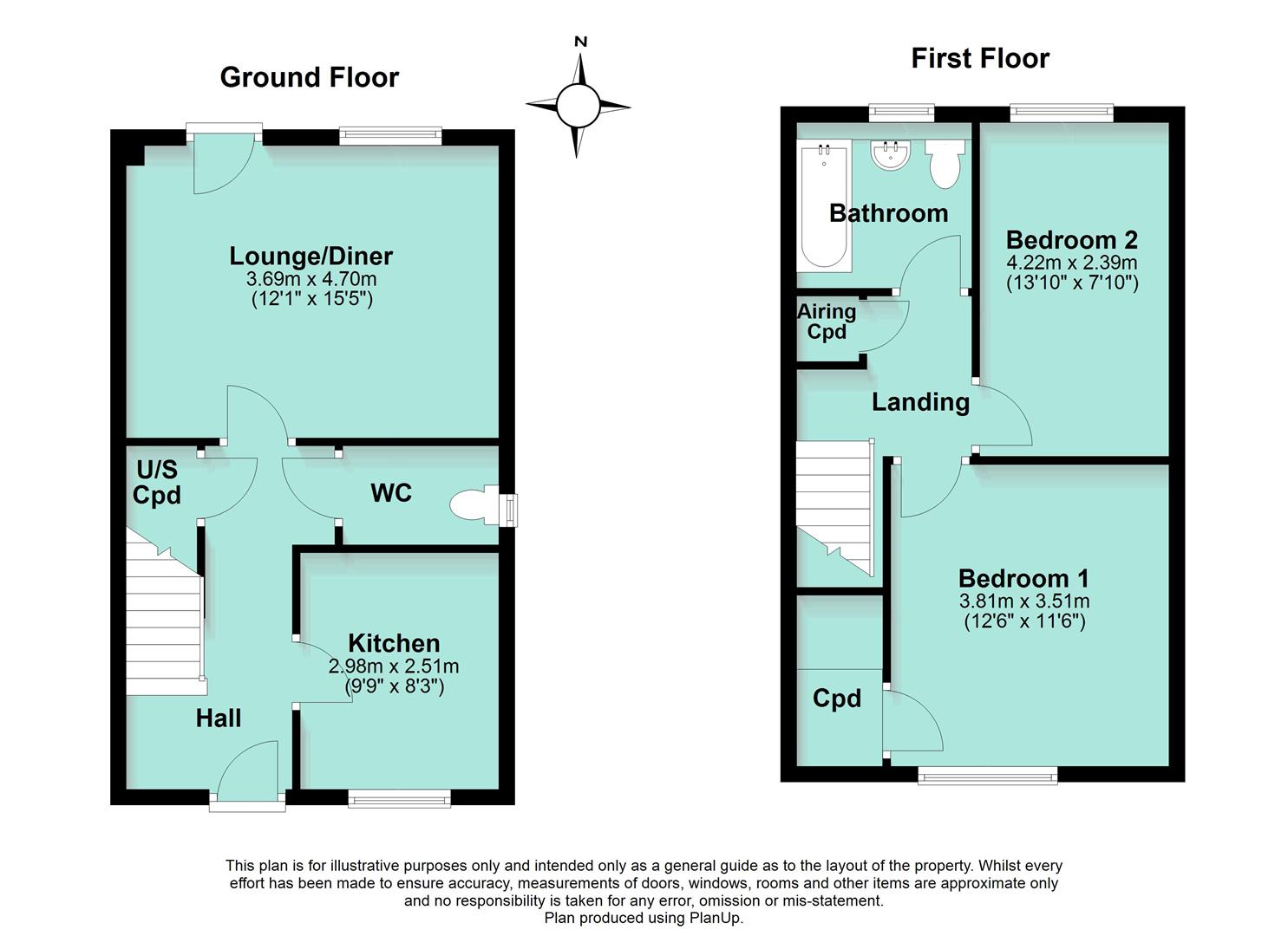 54, Edith Close, Finedon floorplan