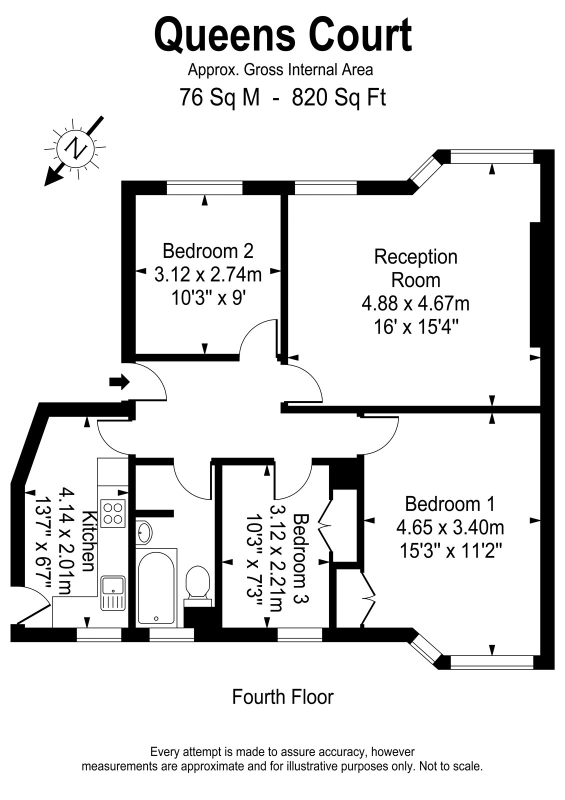 3 Bedrooms Flat for sale in Queens Court, Queens Road, Richmond TW10