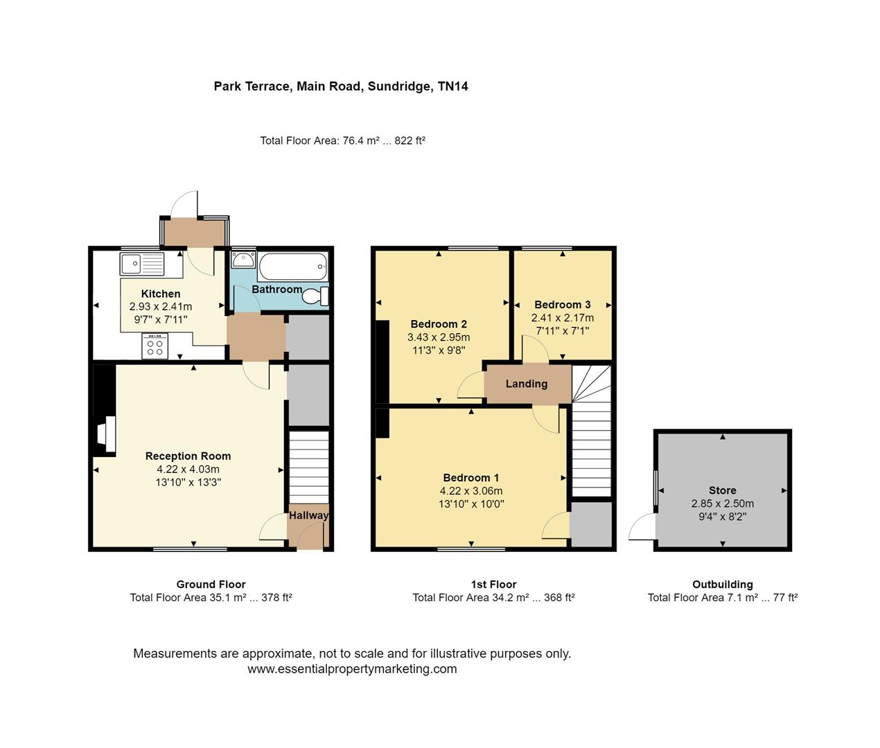 4 Park Terrace, Main Road, Sundridge floorplan