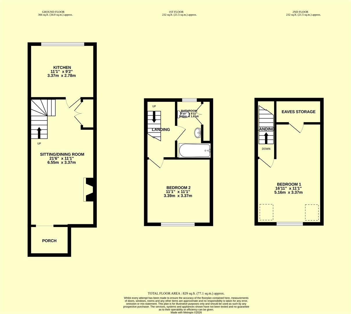 1 Portobello Buildings, Helliers Road, Chard floorplan