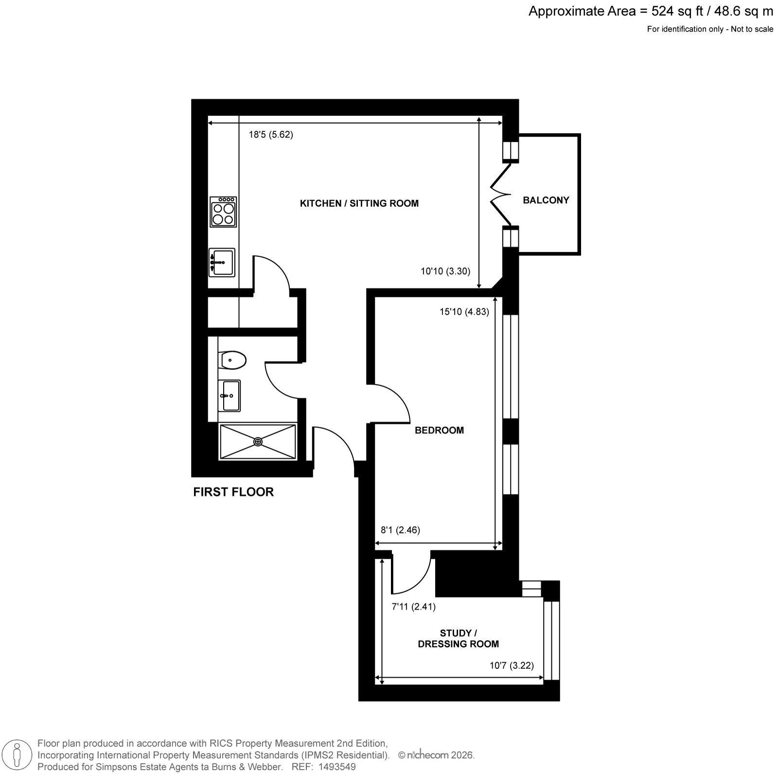 10, Weybrook House, Godalming floorplan