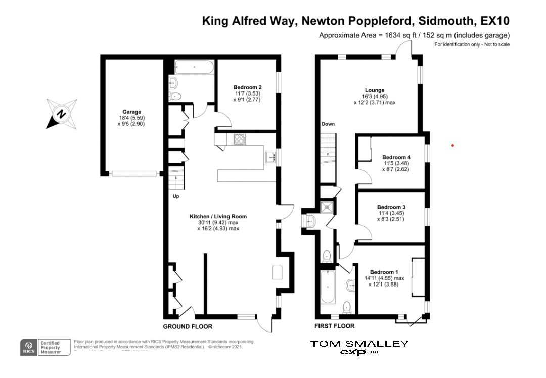 39, King Alfred Way, Sidmouth floorplan
