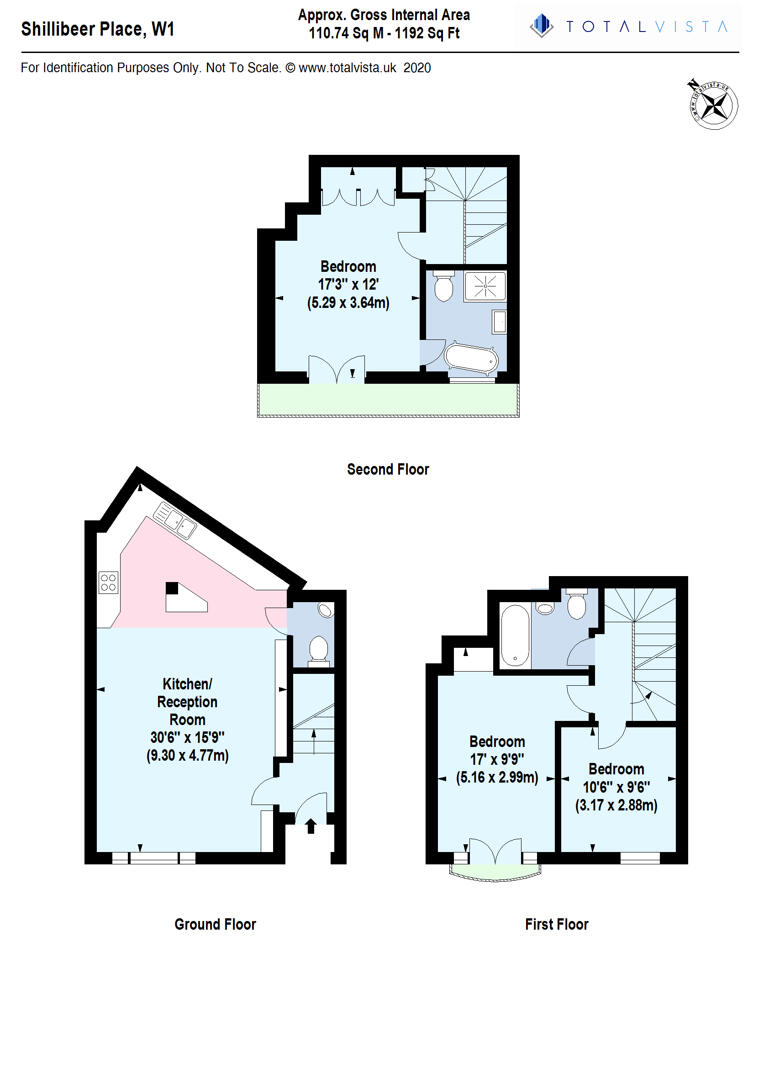 2, Shillibeer Place, London floorplan