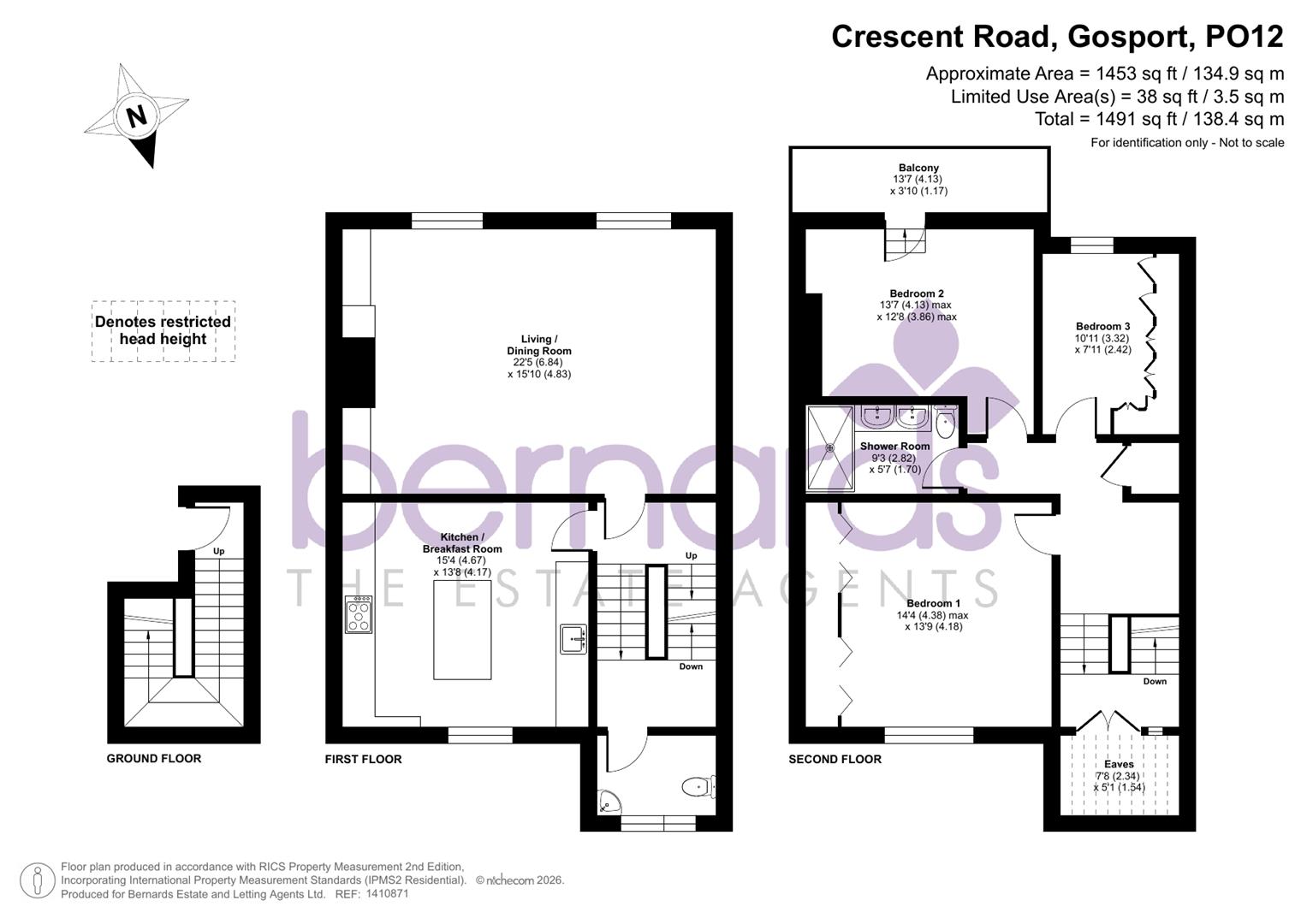 15D, Crescent Road, Gosport floorplan
