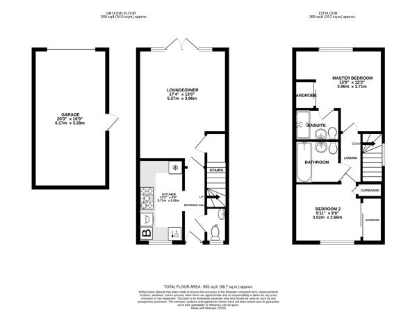 7, Dante Way, Epsom floorplan