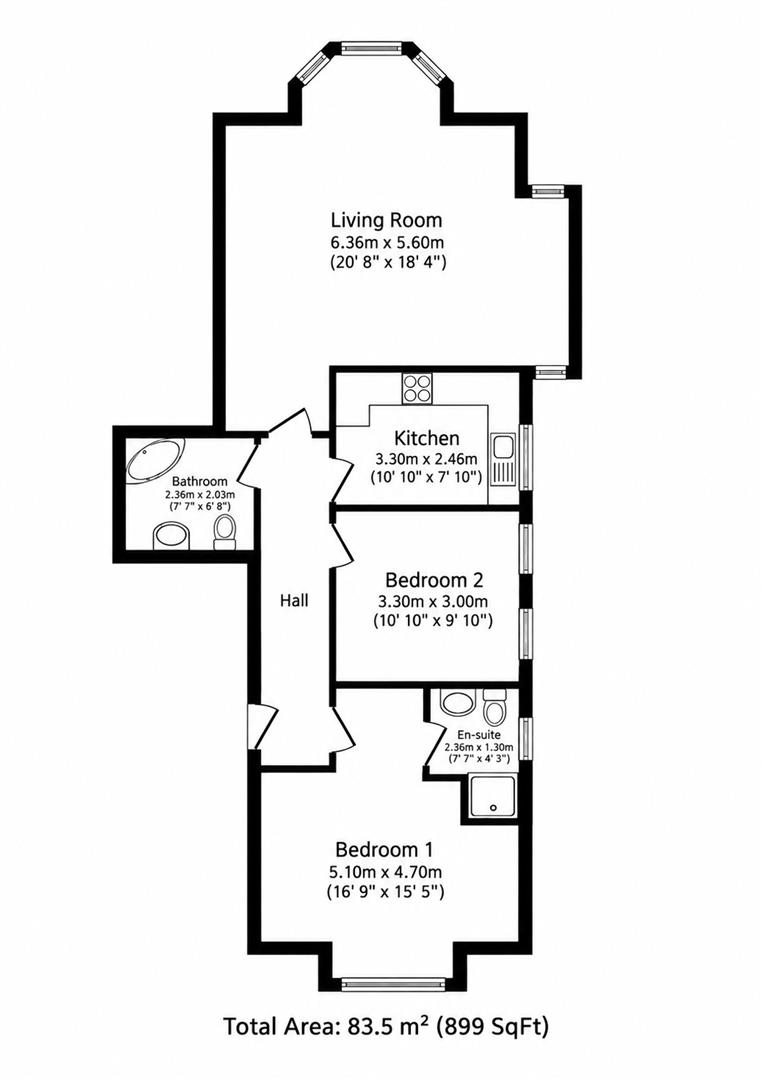 Lancaster Road, Manchester floorplan