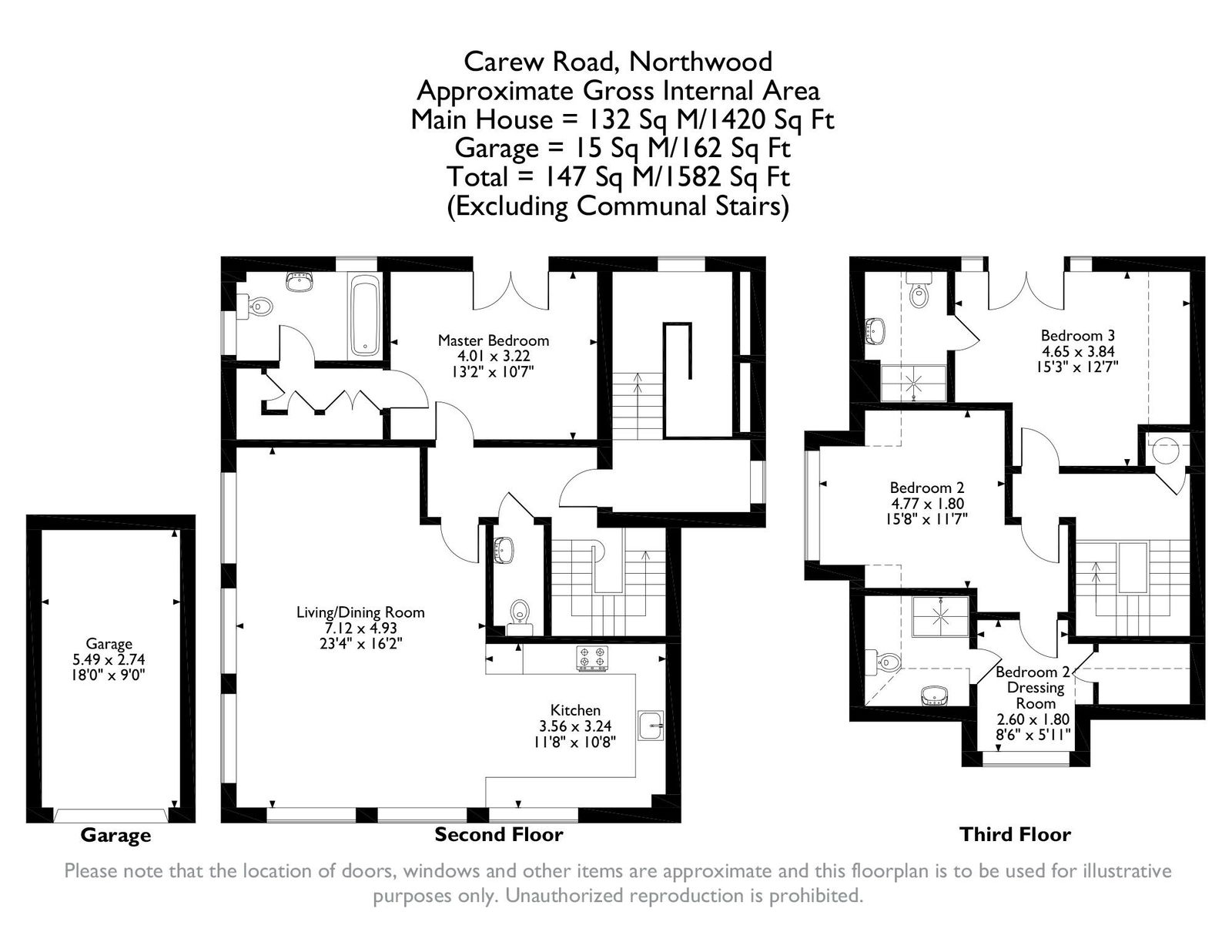 4, Flat  Viceroy Court, Northwood floorplan