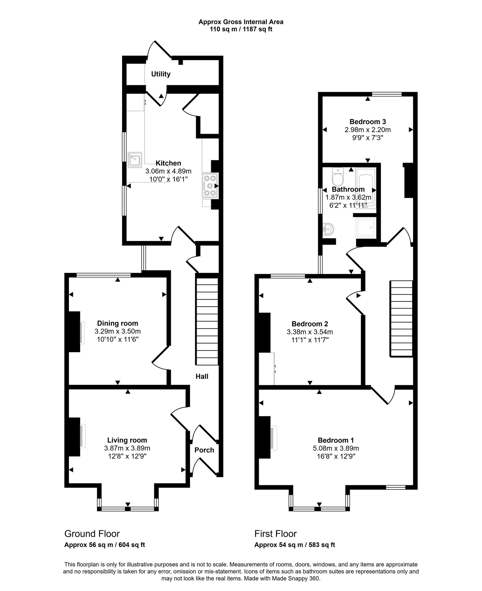 Sussex Avenue, Ashford, Kent, TN24 8ND floorplan