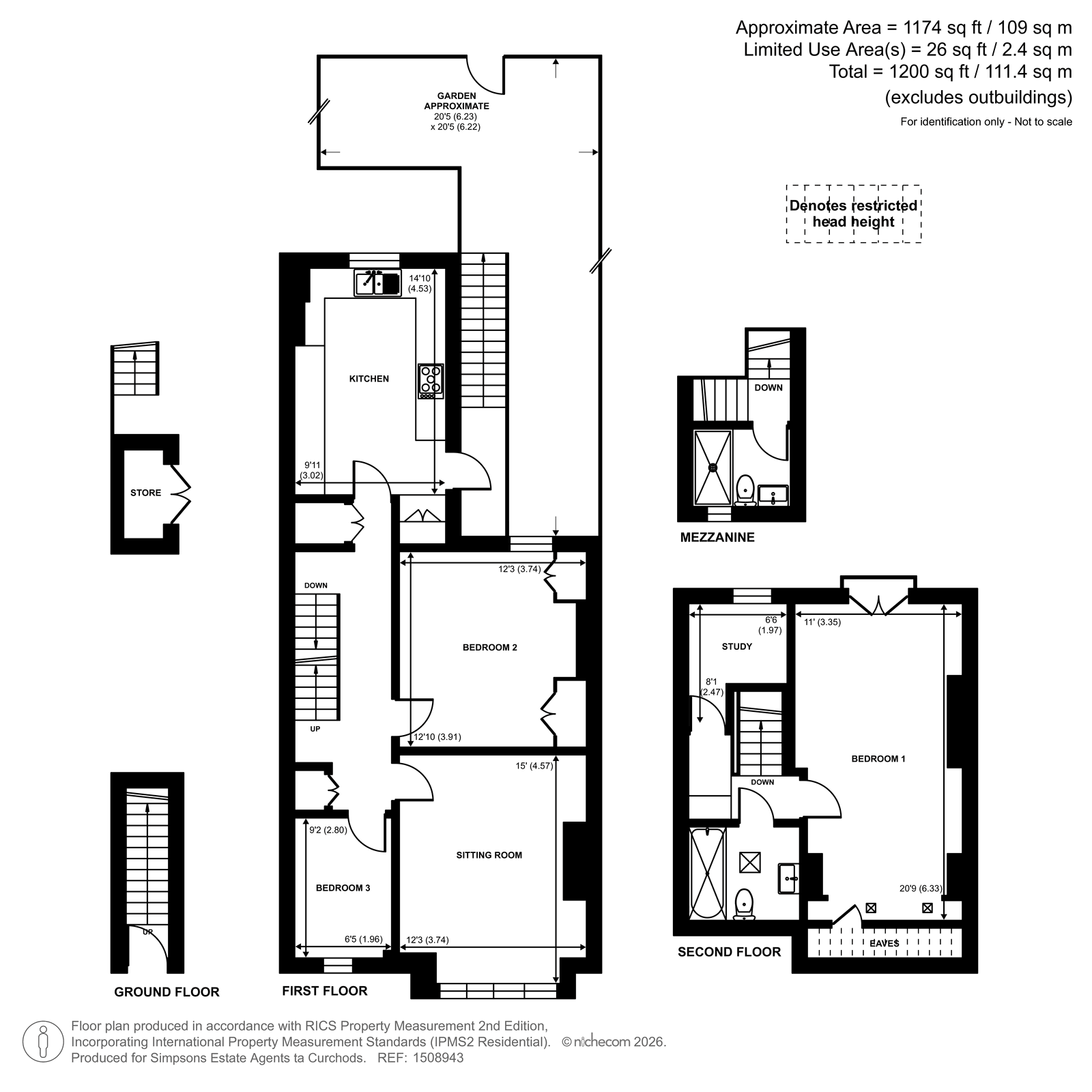 Flat 2, 272, Kingston Road, Teddington floorplan