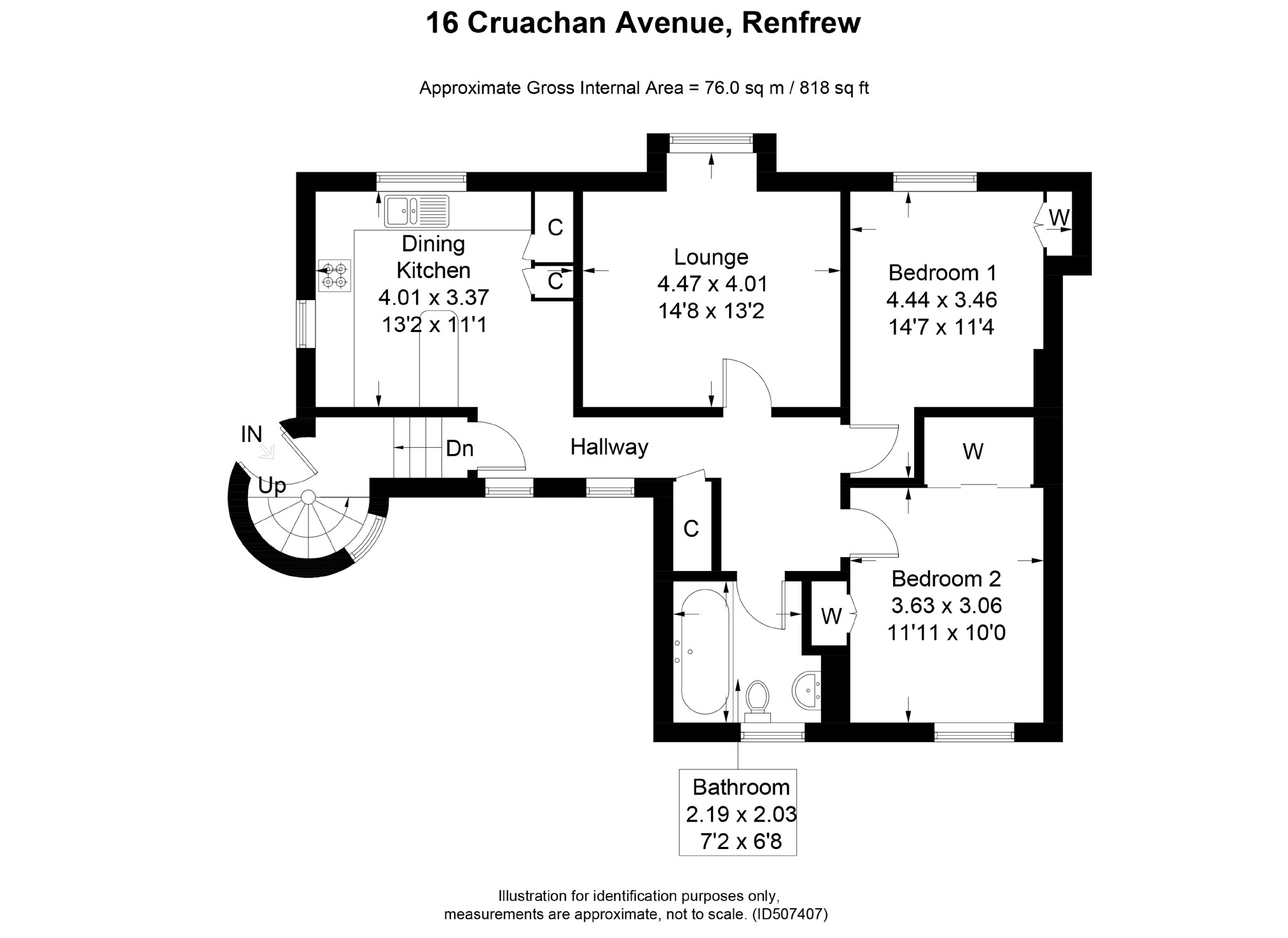2 Bedrooms Flat for sale in Cruachan Avenue, Renfrew PA4