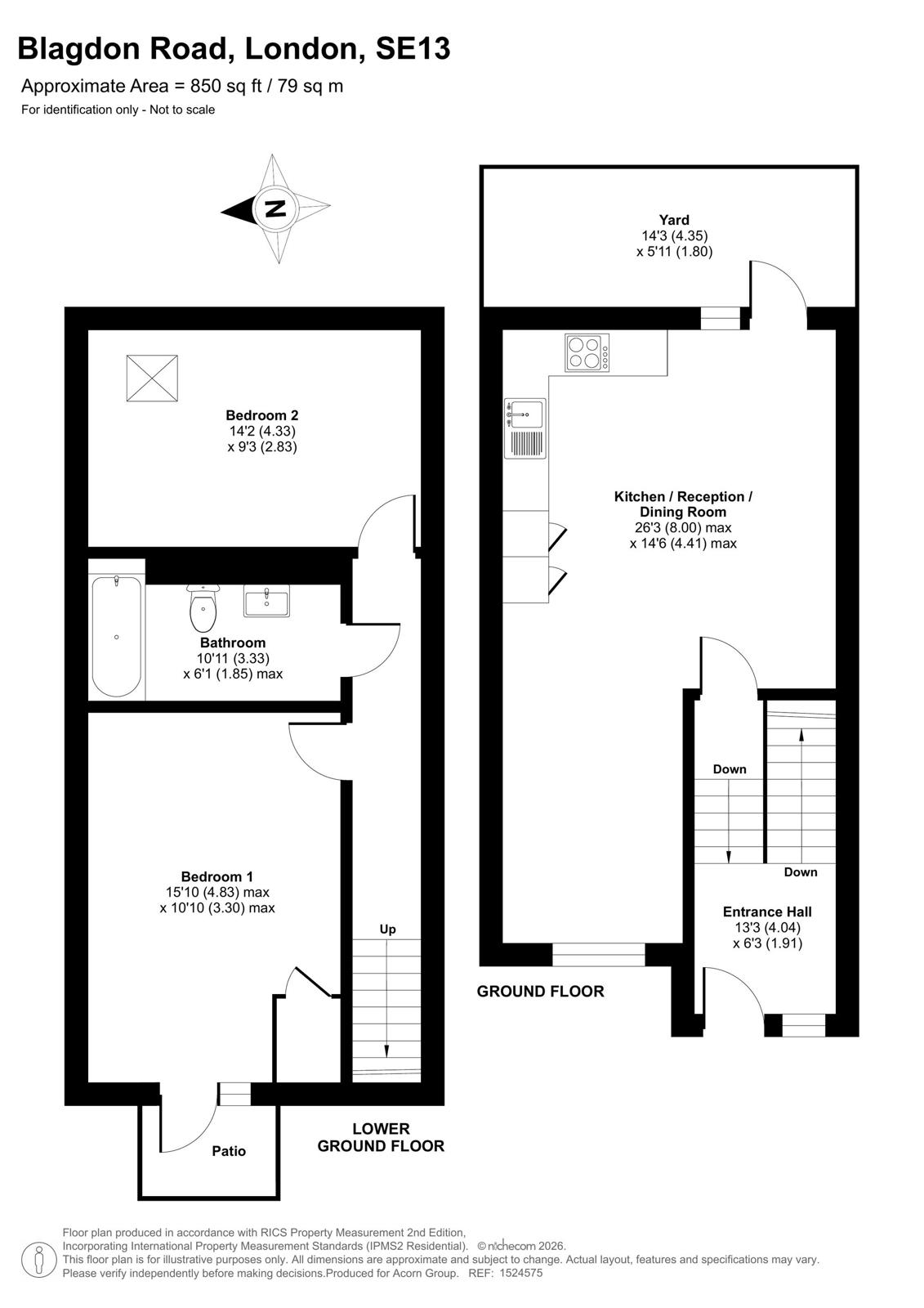 3 Cavendish Mews,, Blagdon Road, London floorplan