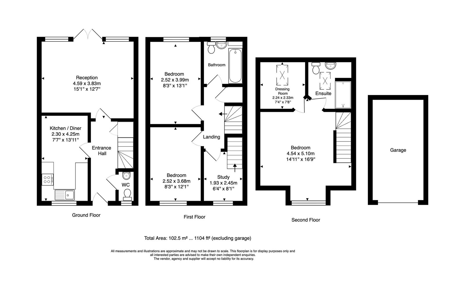 56, Mill Hill Wood Way, Ibstock floorplan