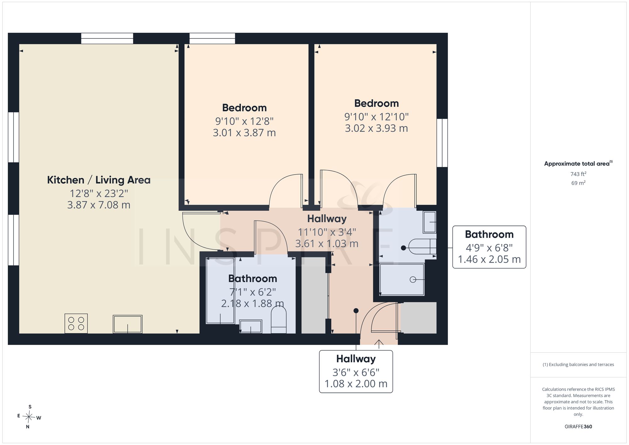 11 Holton House Killick Close, Crawley floorplan