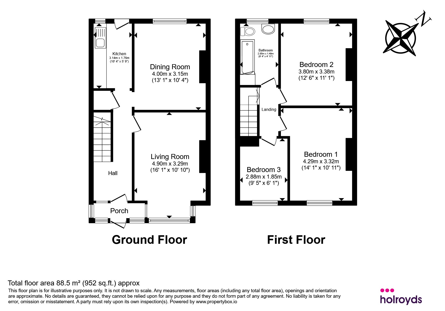 27, Highfield Road, Bradford floorplan