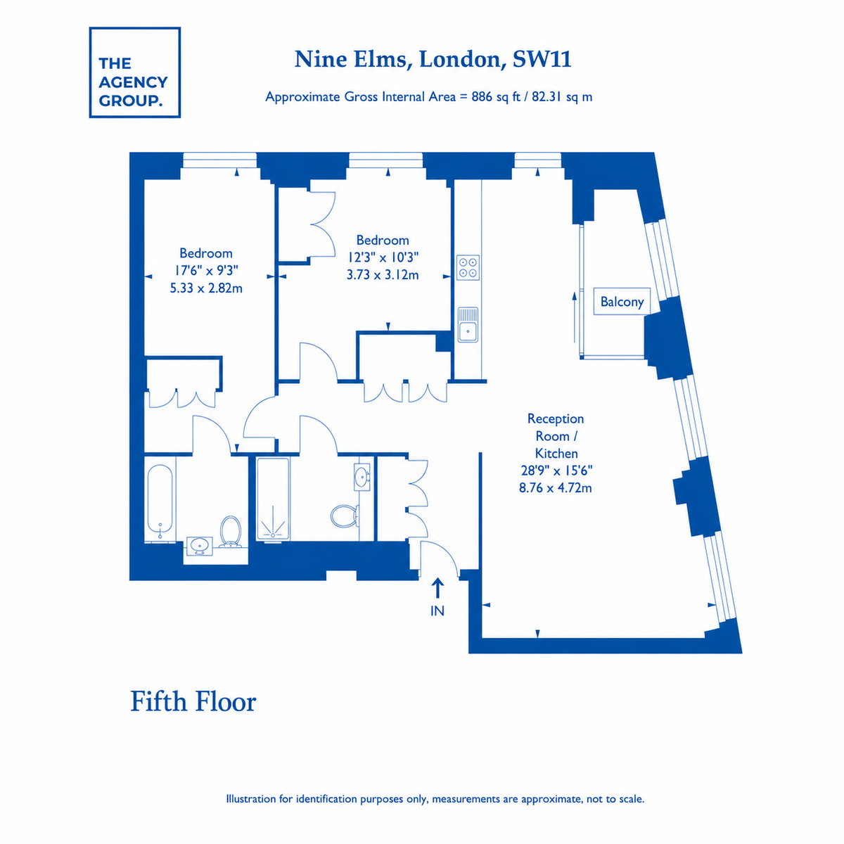 Flat 28, 4, Charles Clowes Walk, London floorplan